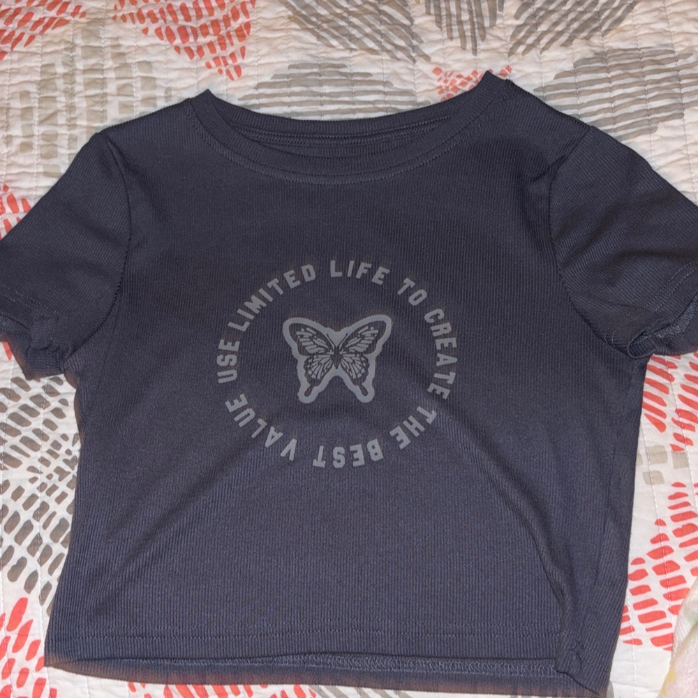 Kids Navy Blue Graphic Tee